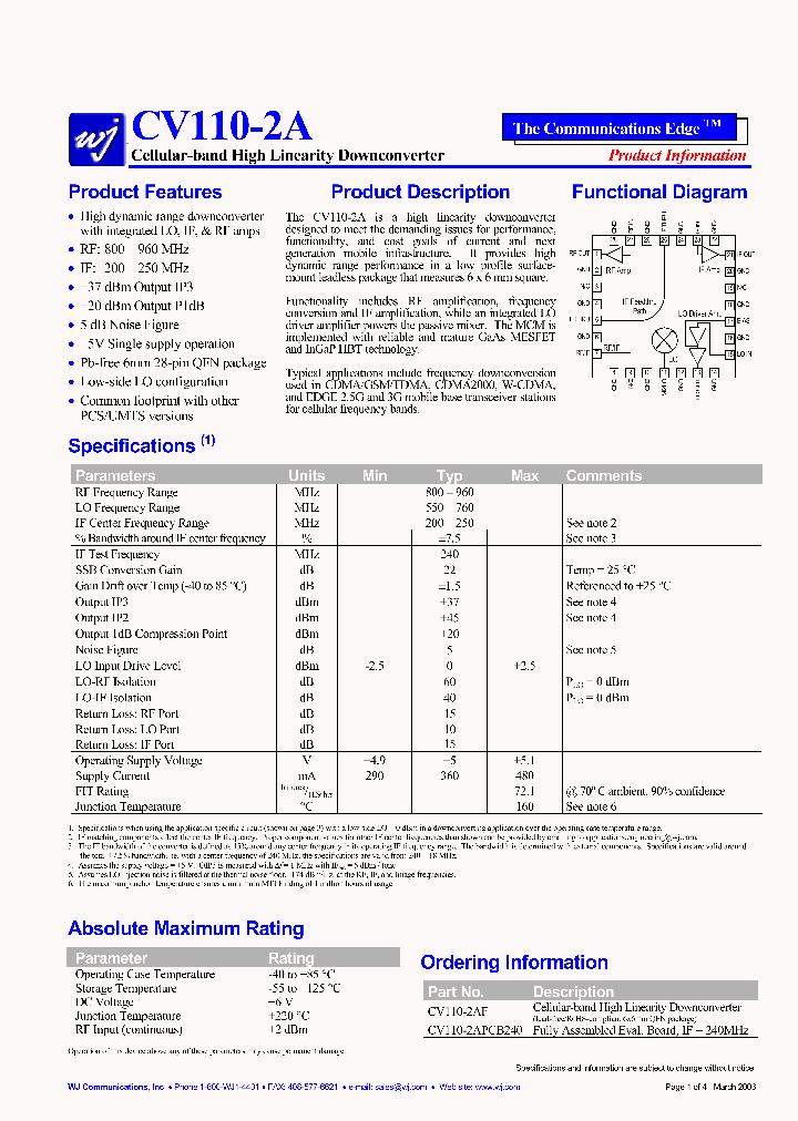 CV110-2AF_3931307.PDF Datasheet