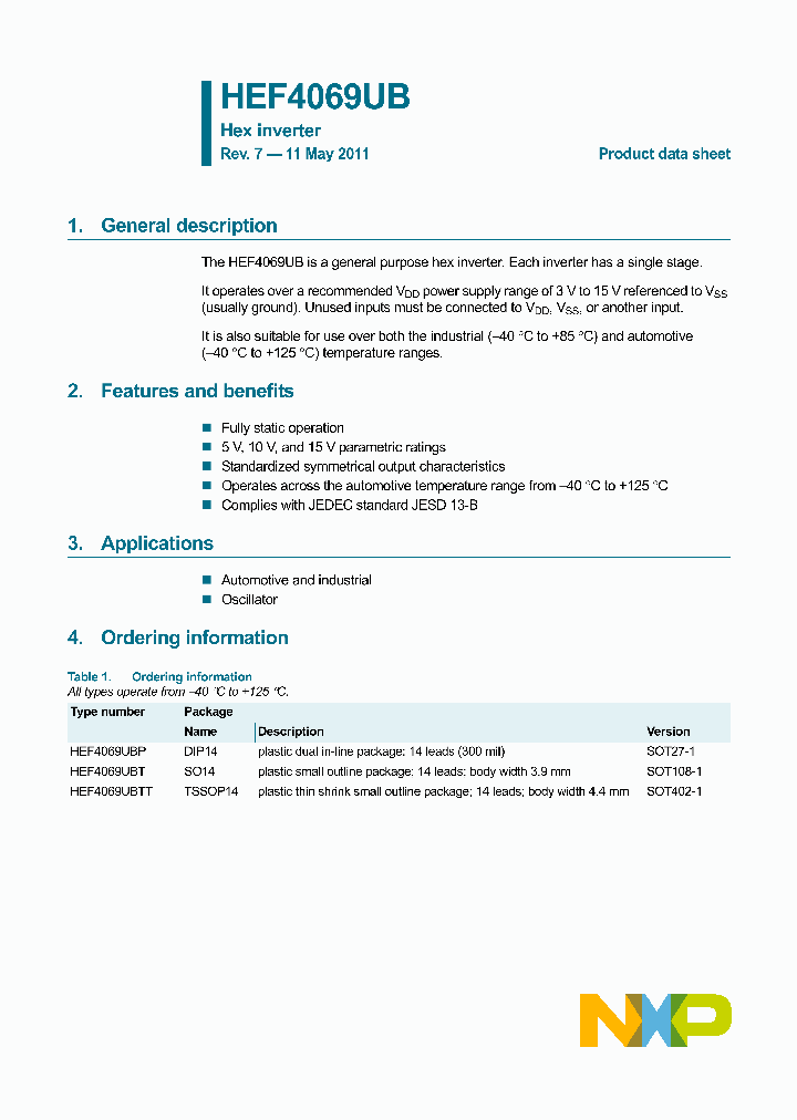 HEF4069UBTT_3948447.PDF Datasheet