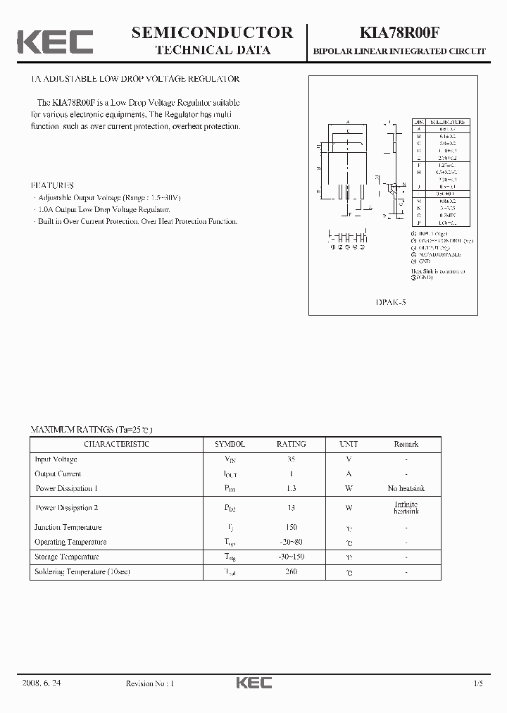 KIA78R00F_4167399.PDF Datasheet