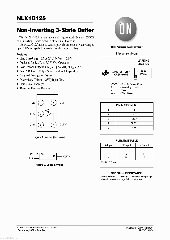 NLX1G125_4170439.PDF Datasheet