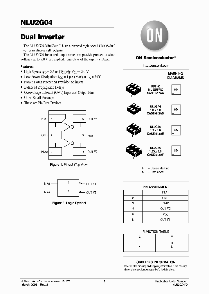 NLU2G04AMX1TCG_3972893.PDF Datasheet