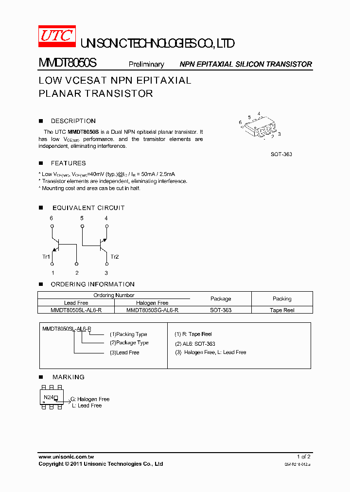 MMDT8050SL-AL6-R_4180906.PDF Datasheet