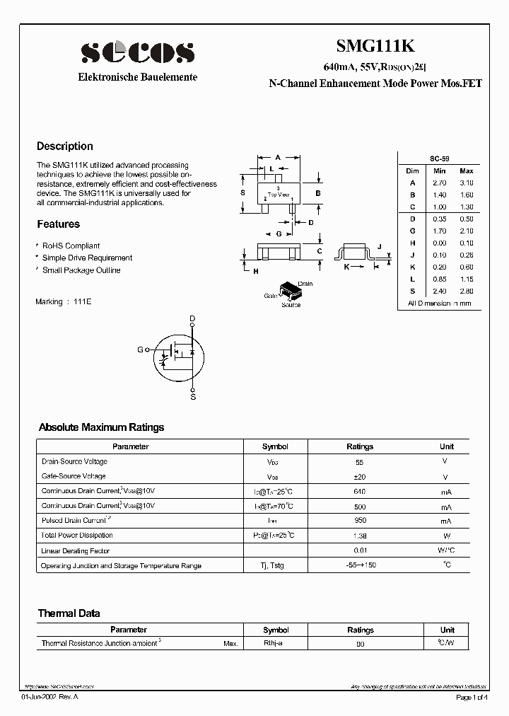 SMG111K_4185977.PDF Datasheet