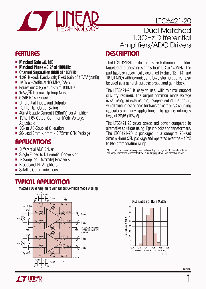 LTC6421IUDC-20PBF_4027699.PDF Datasheet