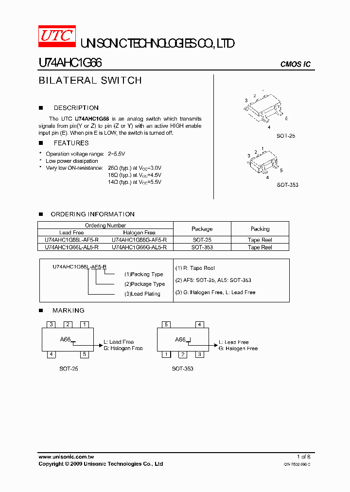 U74AHC1G66G-AF5-R_4215107.PDF Datasheet