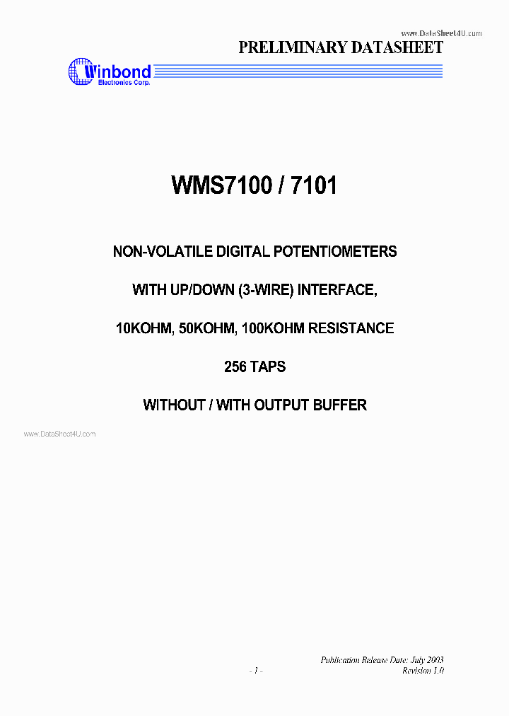 WMS7100_4226543.PDF Datasheet