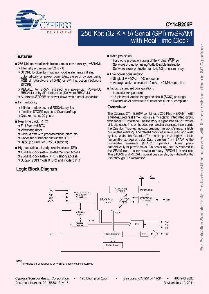 CY14B256P-SFXIT_4230564.PDF Datasheet