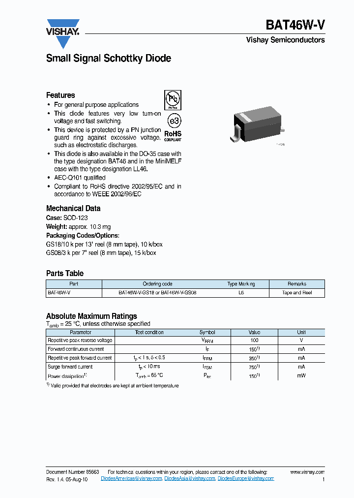 BAT46W-V10_4236195.PDF Datasheet