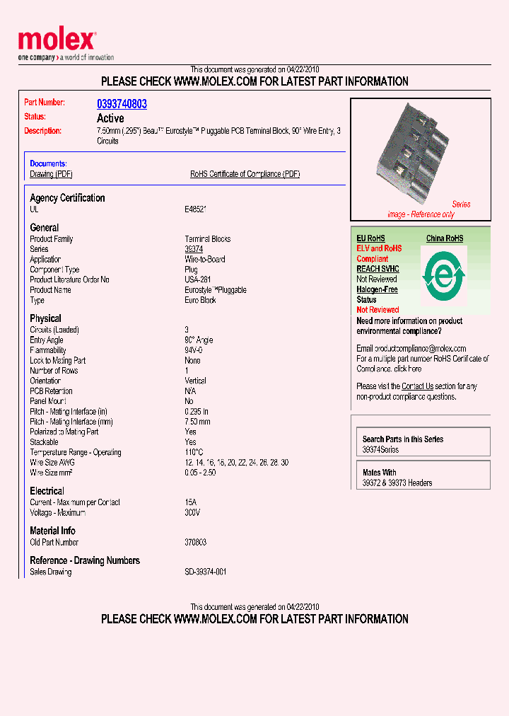 39374-0803_4237389.PDF Datasheet