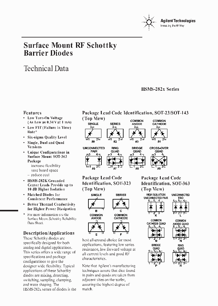 HSMS-282B_4183855.PDF Datasheet