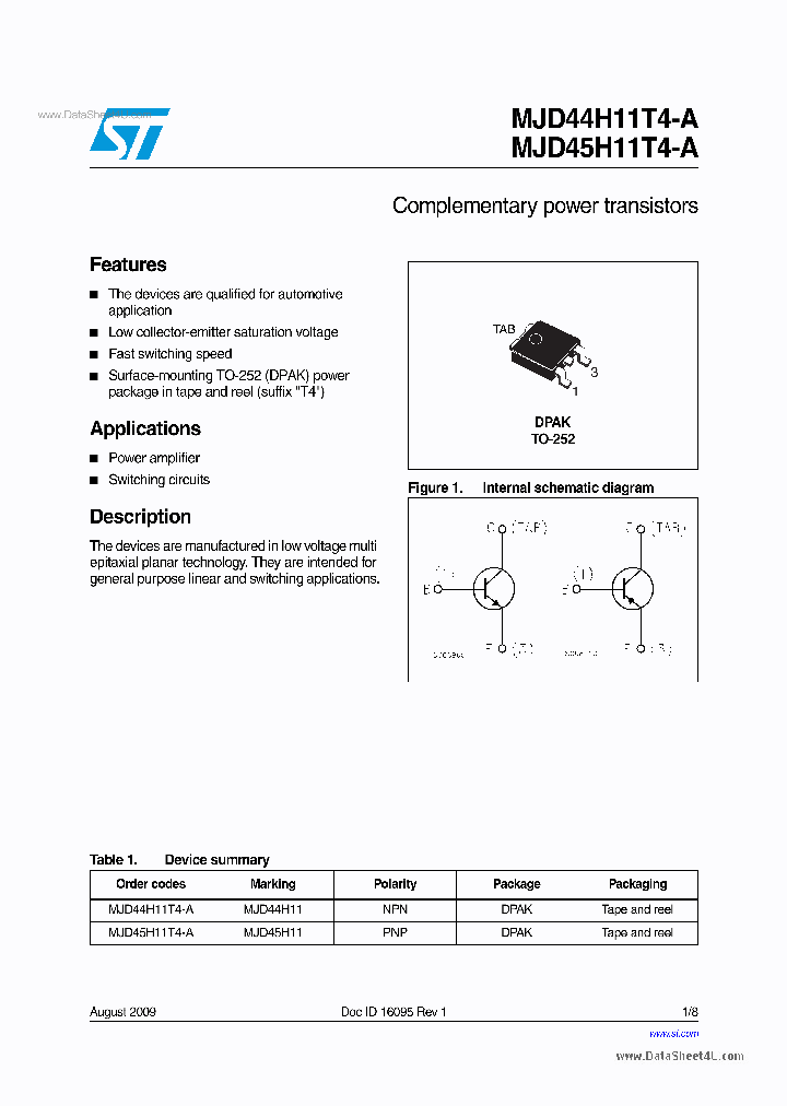 MJD45H11T4-A_4250087.PDF Datasheet