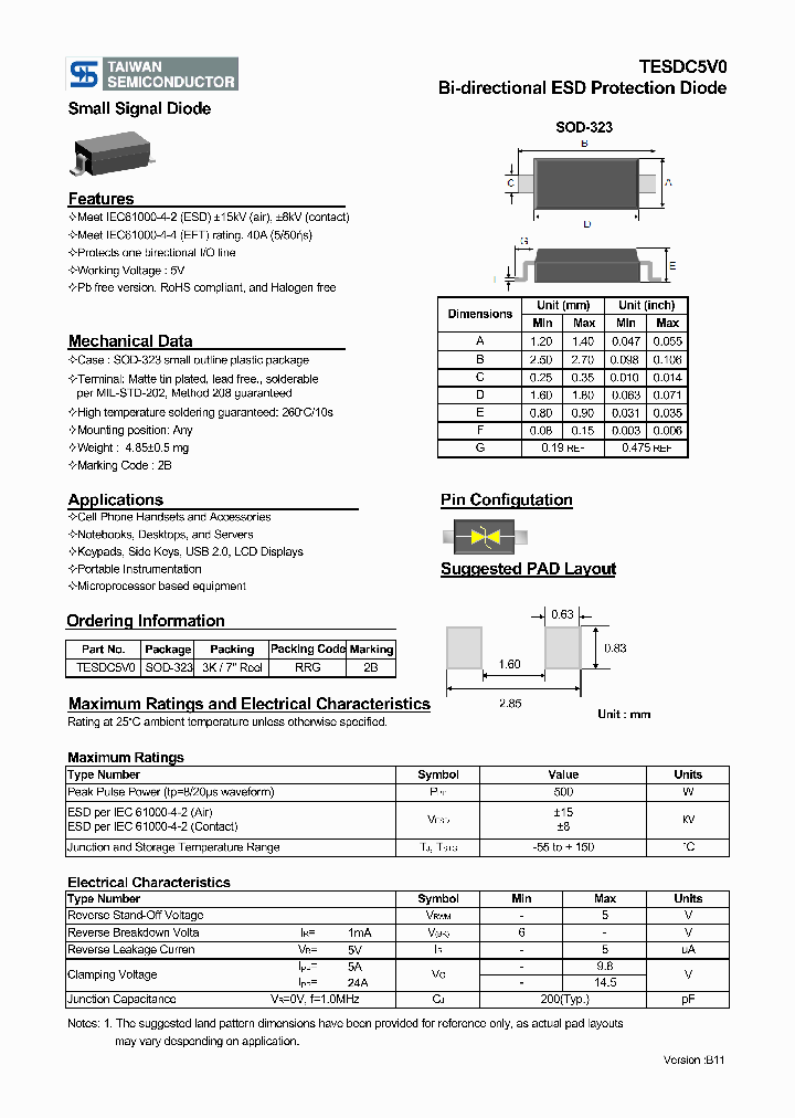 TESDC5V0_4258770.PDF Datasheet