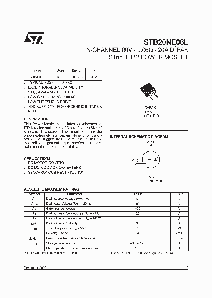 STB20NE06LT4_4225154.PDF Datasheet