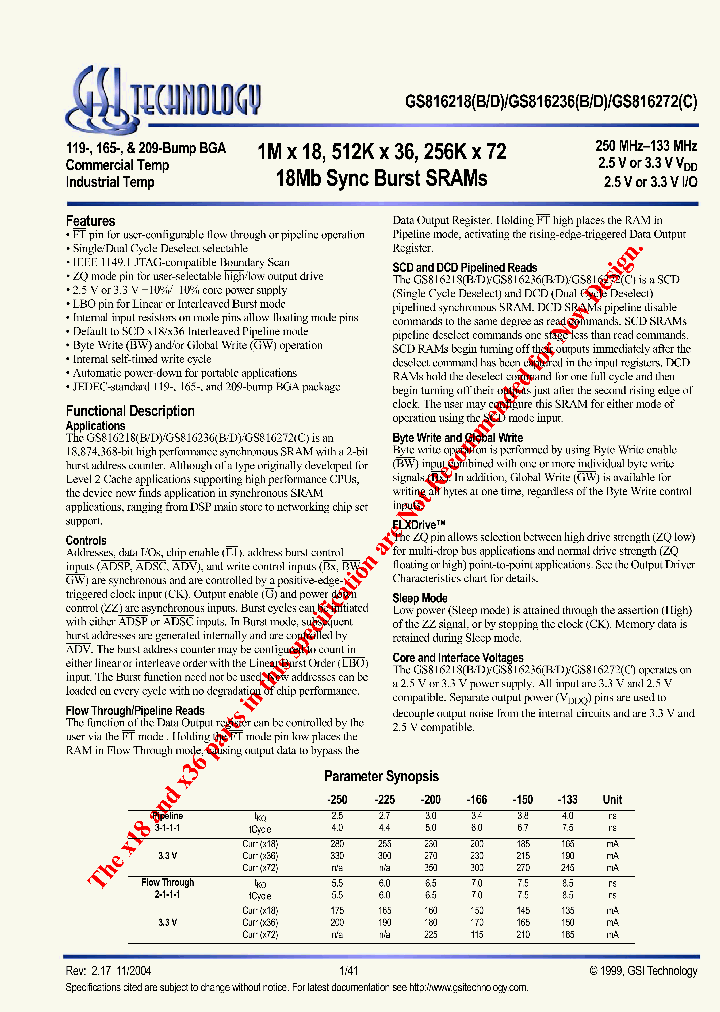 GS816272C-166I_4234339.PDF Datasheet