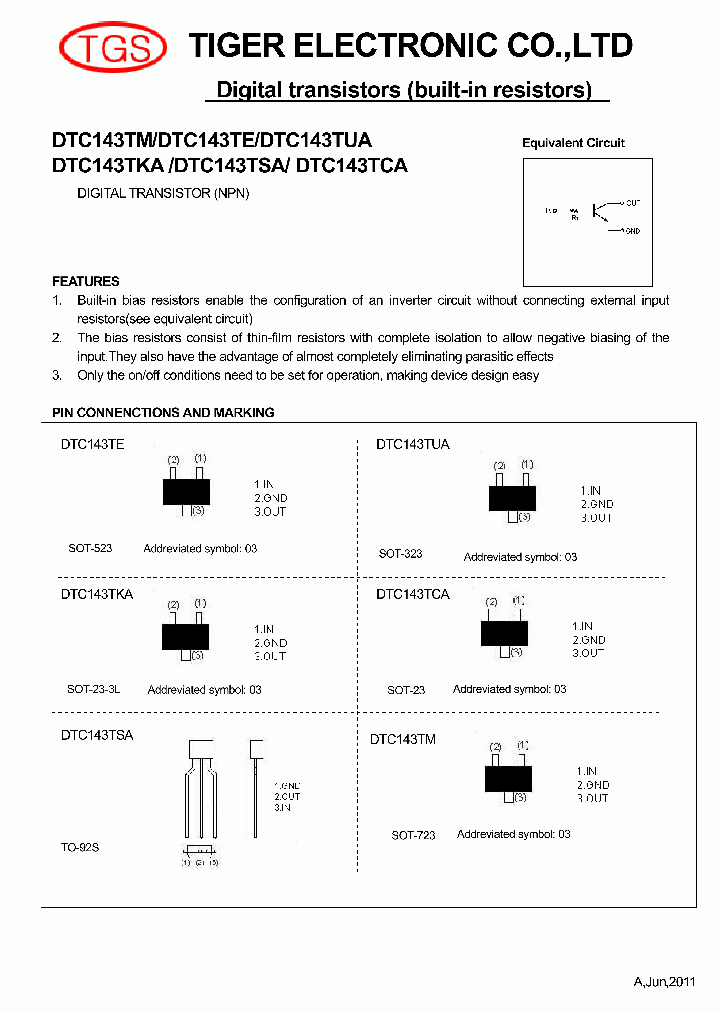 DTC143TSA_4270613.PDF Datasheet