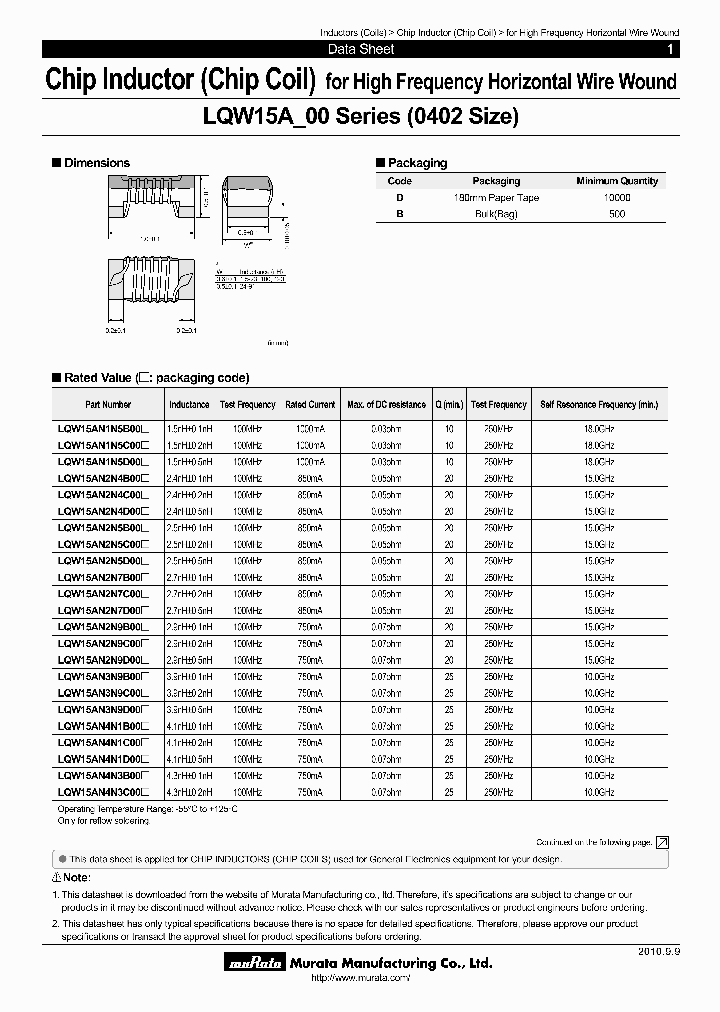 LQW15AN4N3C00D_4271230.PDF Datasheet