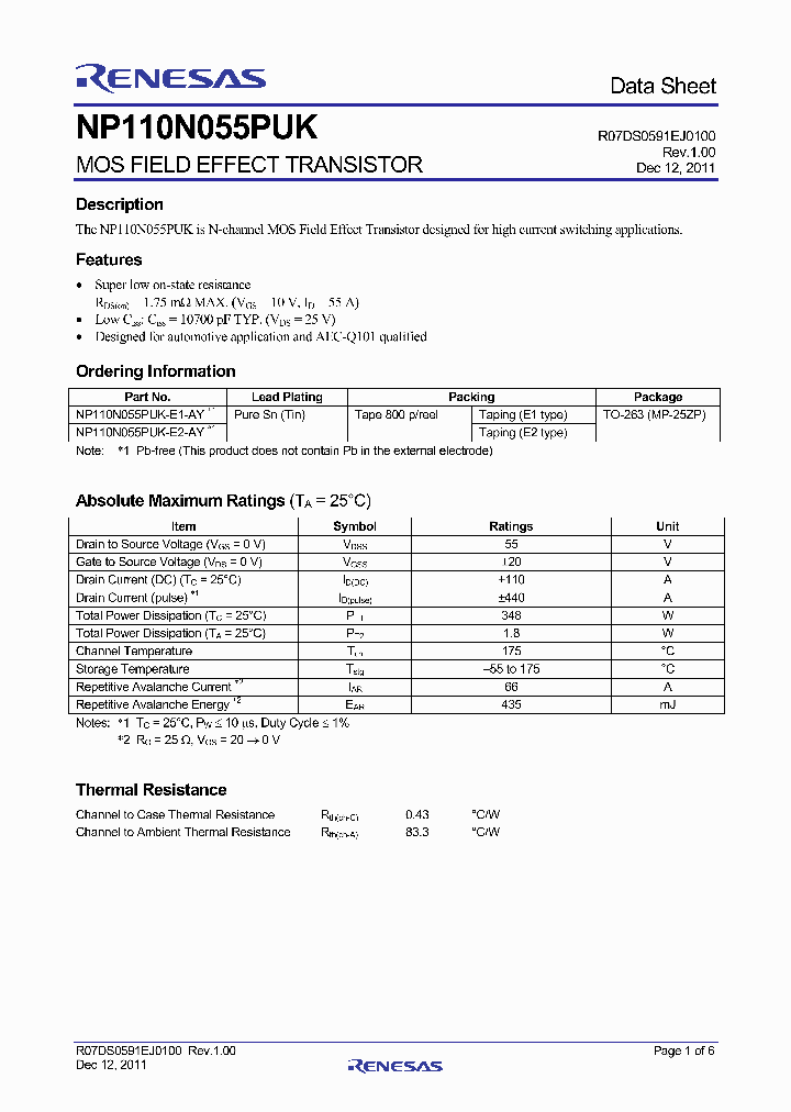 NP110N055PUK-E1-AY_4279574.PDF Datasheet