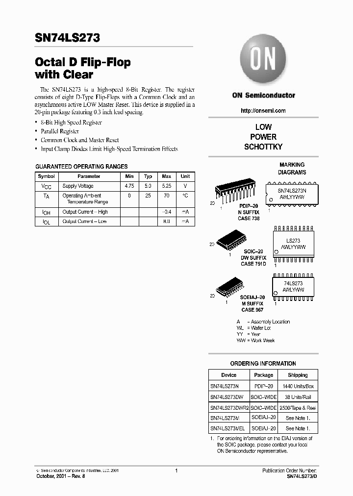 SN74LS273-D_4281686.PDF Datasheet