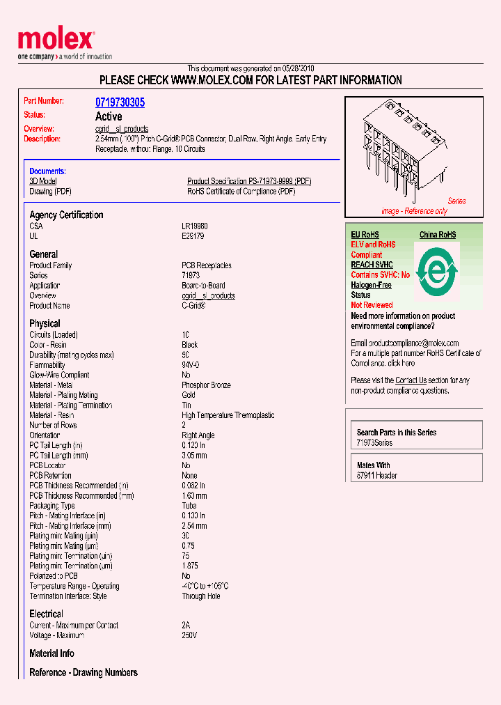 71973-0305_4280721.PDF Datasheet