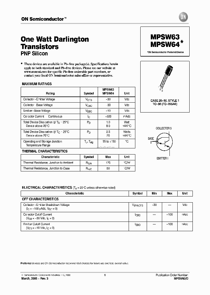 MPSW63_4309588.PDF Datasheet