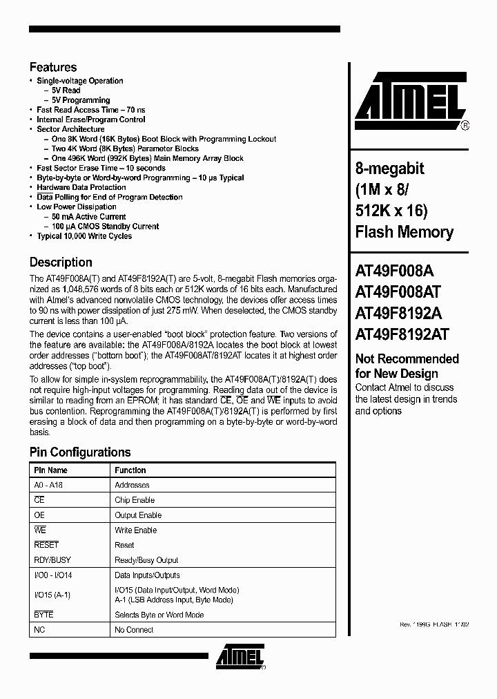 AT49F8192A-90TI_4323253.PDF Datasheet