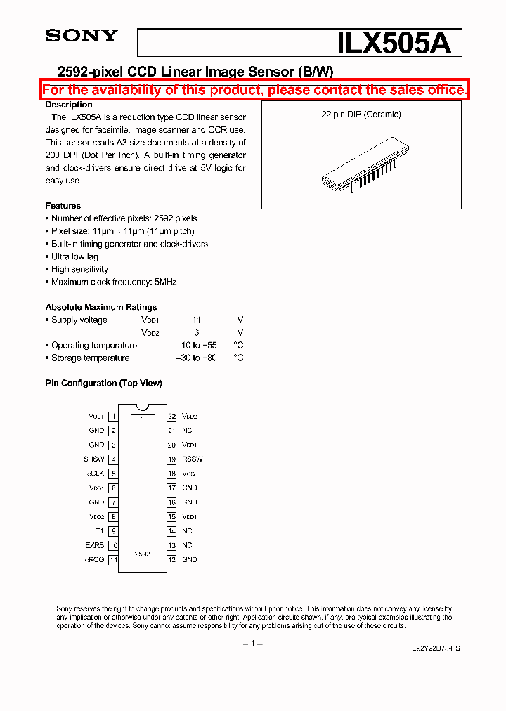 ILX505A_4323308.PDF Datasheet