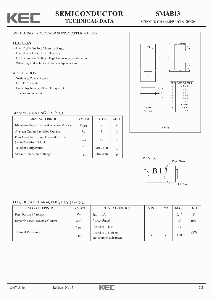 SMAB1307_4345250.PDF Datasheet