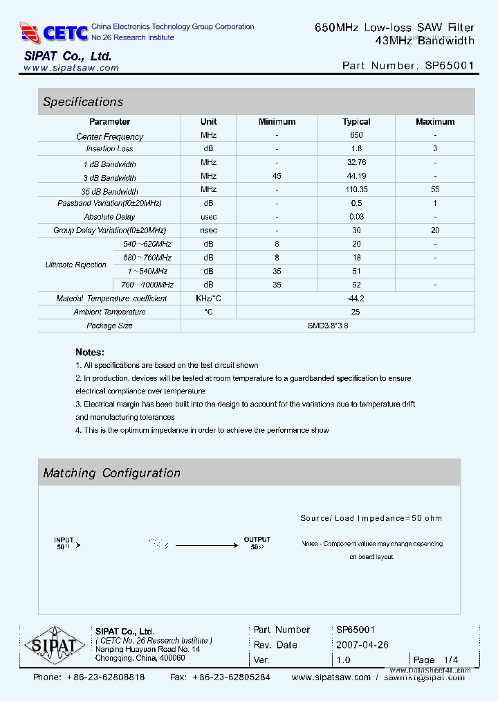 SP65001_4348151.PDF Datasheet