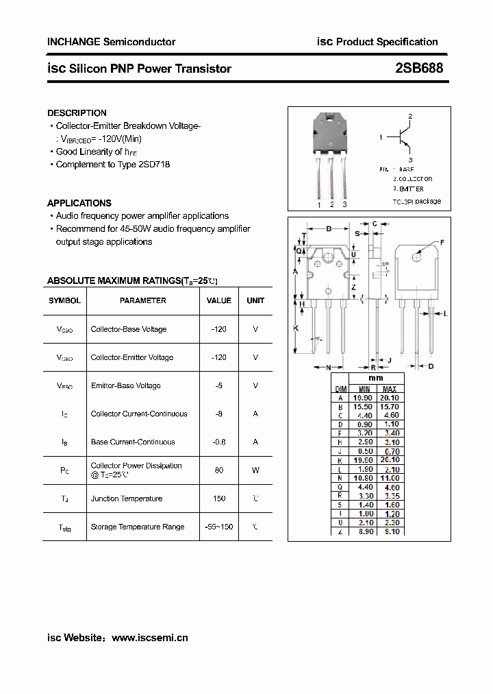 2SB688_4366795.PDF Datasheet