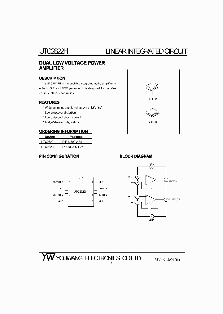 UTC2822H_4369267.PDF Datasheet