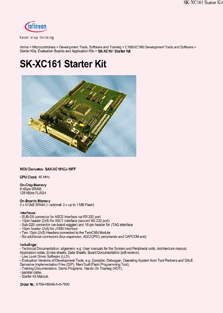 SAK-XC161CJ-16FF_4372149.PDF Datasheet