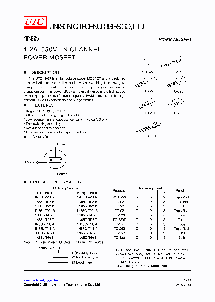 1N65G-TN3-R_4399948.PDF Datasheet