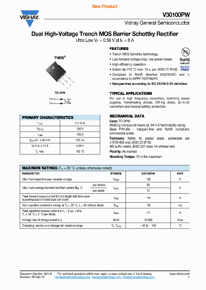 V30100PW-M3-4W_4415726.PDF Datasheet