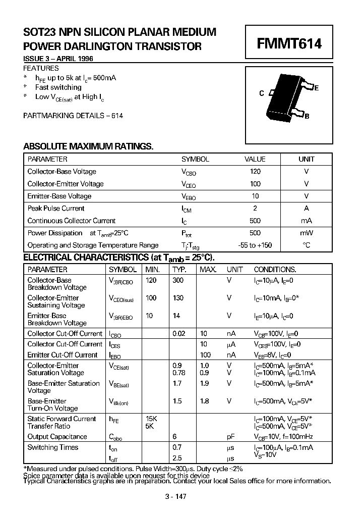 FMMT614_4418638.PDF Datasheet