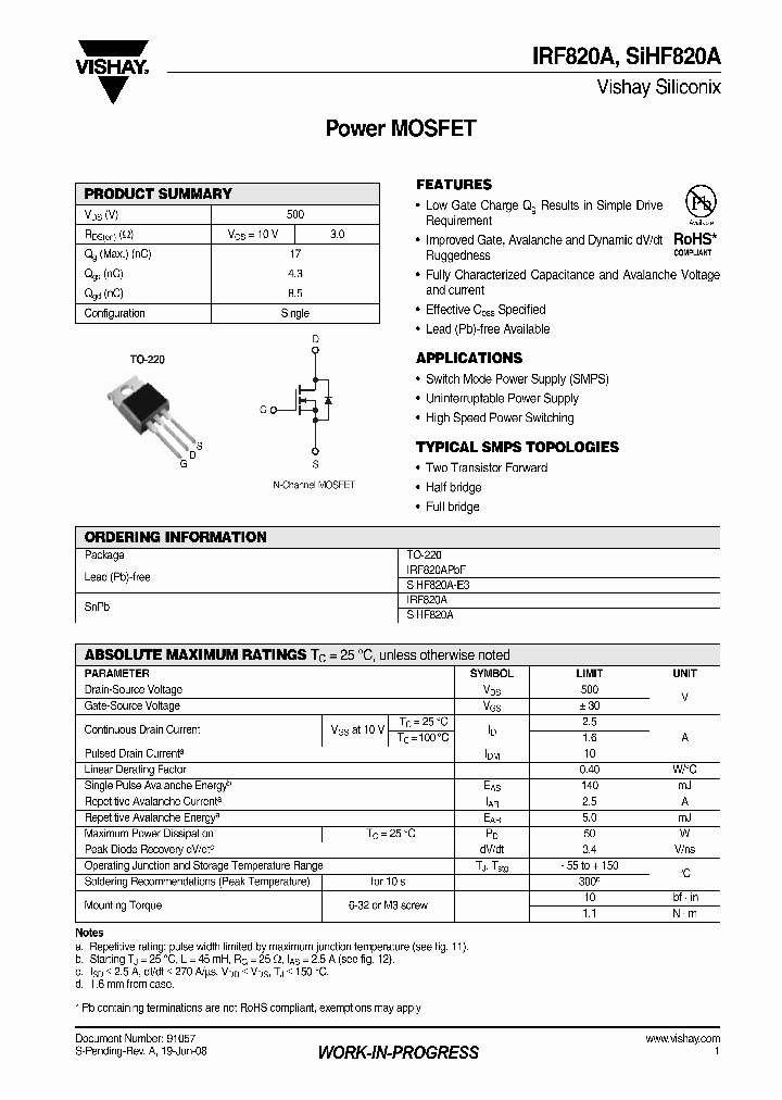 IRF820A_4440141.PDF Datasheet