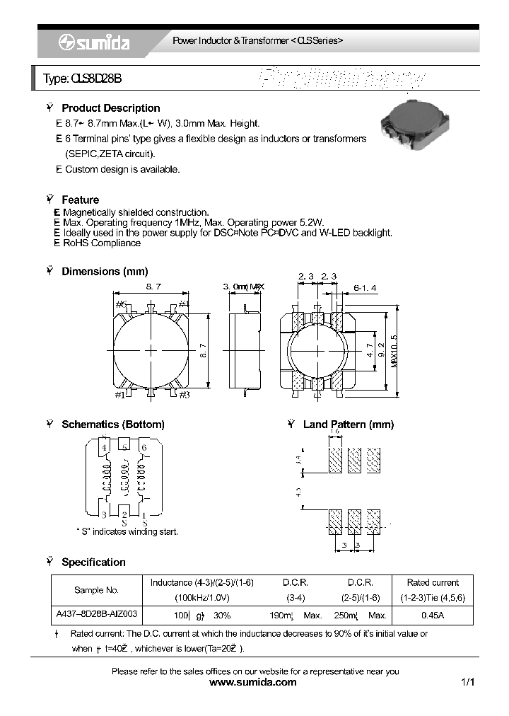 CLS8D28B_4464867.PDF Datasheet