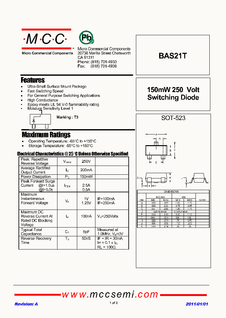 BAS21T_4468575.PDF Datasheet