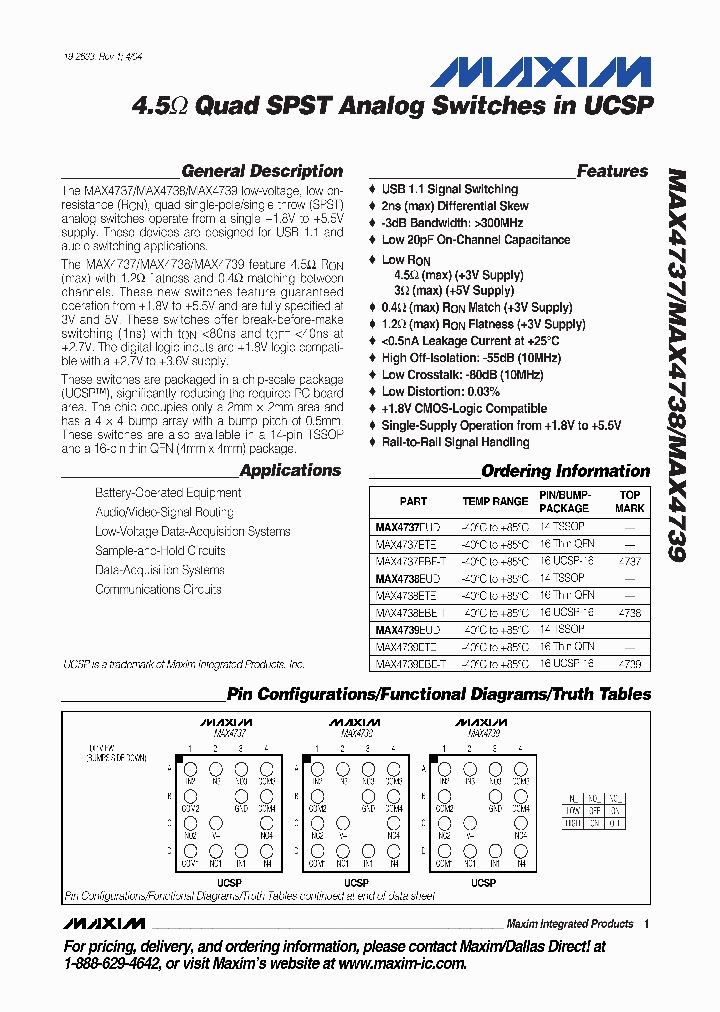 MAX4739EBET_4489768.PDF Datasheet