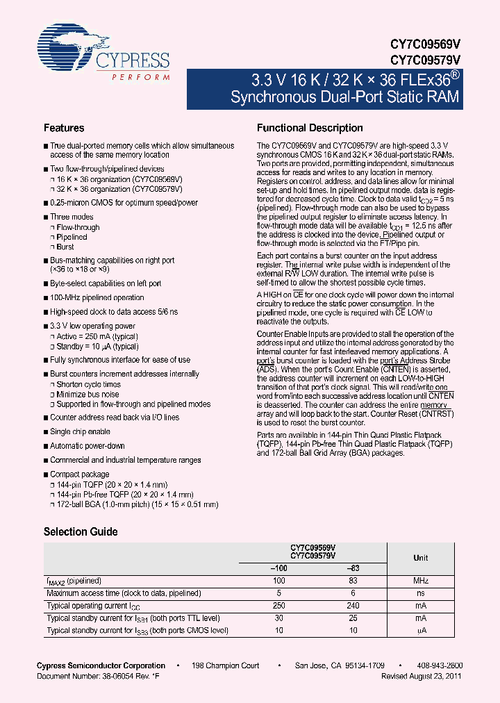 CY7C09569V-100BBC_4502822.PDF Datasheet