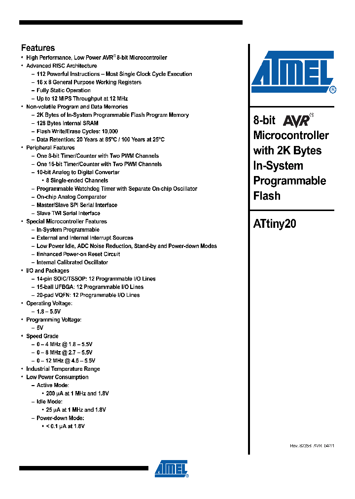 ATTINY2011_4507066.PDF Datasheet