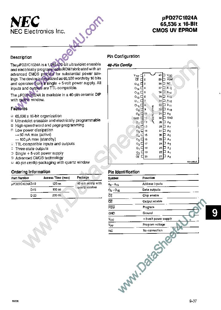 UPD27C1024A_4532793.PDF Datasheet