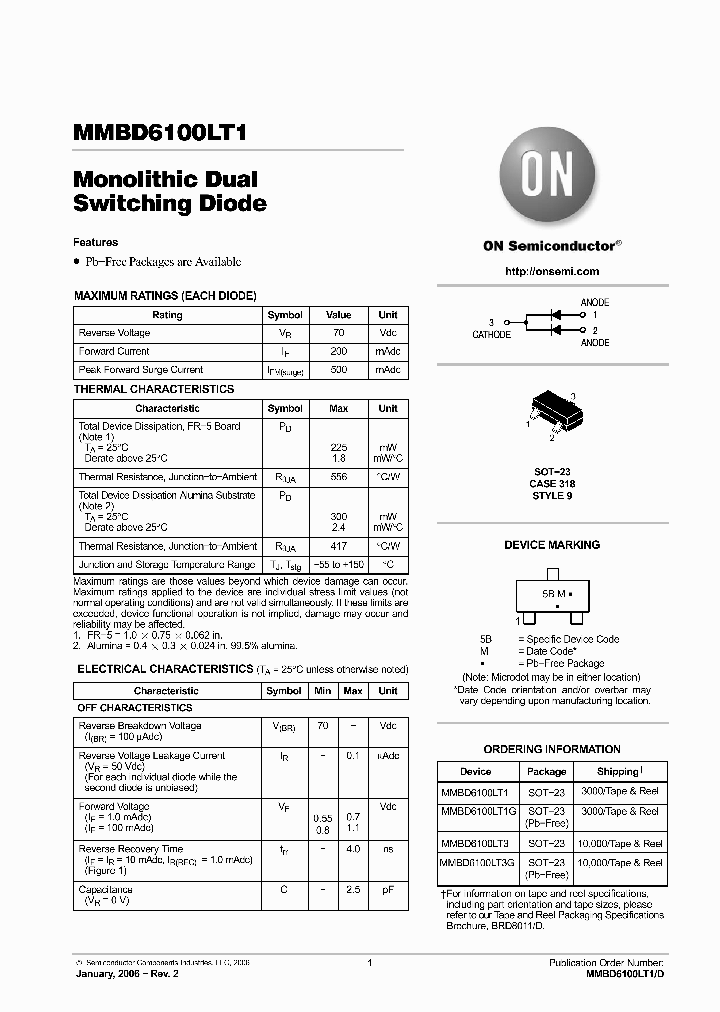 MMBD6100LT3G_4536081.PDF Datasheet