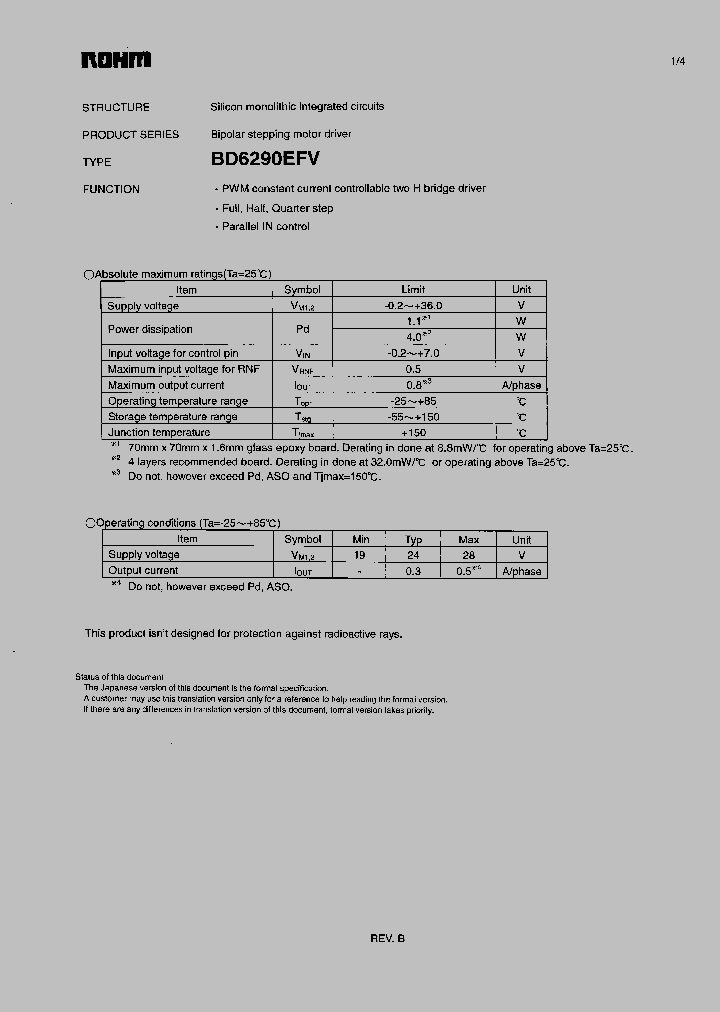 BD6290EFV_4535697.PDF Datasheet