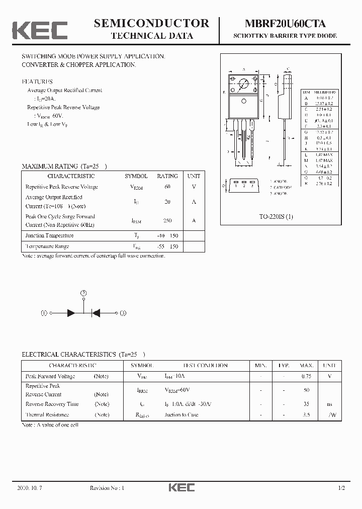 MBRF20U60CTA_4536829.PDF Datasheet