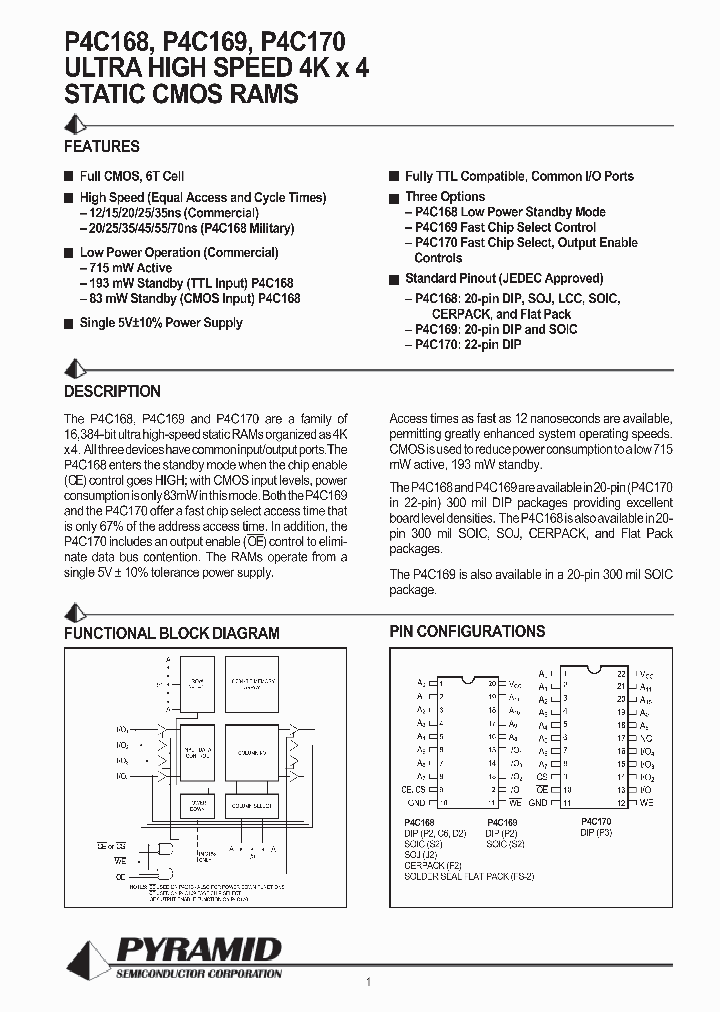 P4C169-55DM_4539332.PDF Datasheet