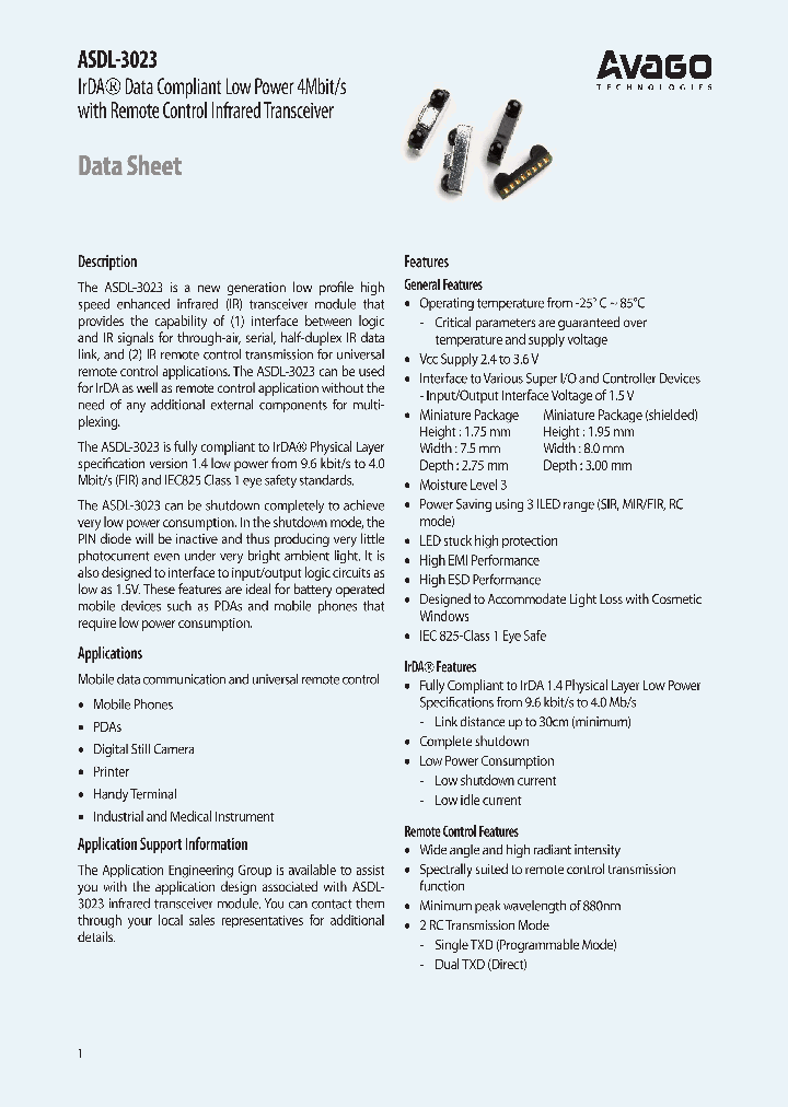 ASDL-3023-S21_4540581.PDF Datasheet