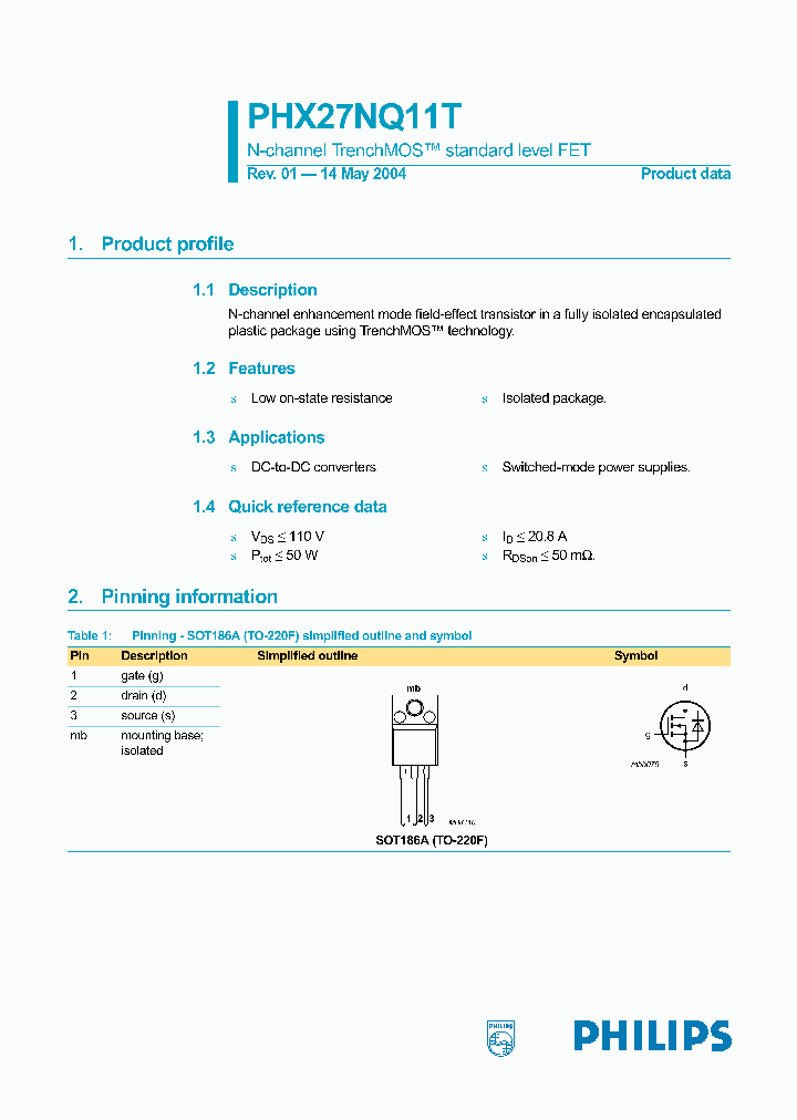 PHX27NQ11T_4542361.PDF Datasheet