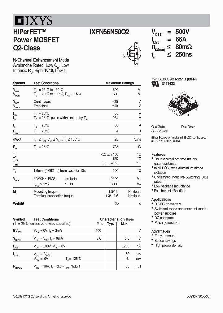 IXFN66N50Q2_4548441.PDF Datasheet