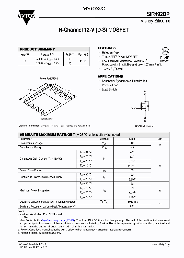 SIR492DP_4550742.PDF Datasheet