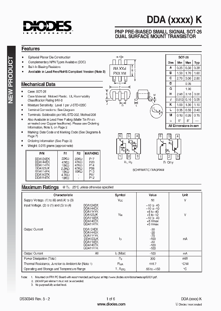 DDA114EK-7-F_4558841.PDF Datasheet